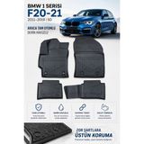 Solveks Bmw 1 Serisi F20-21 2018 Model Uyumlu 5d Araca Özel Oto Paspas Premium Serisi - Siyah