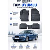 Solveks Bmw 3 Serisi E46 1997 Model Uyumlu 5d Araca Özel Oto Paspas Premium Serisi - Siyah