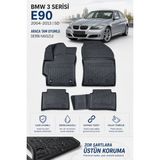 Solveks Bmw 3 Serisi E90 2005 Model Uyumlu 5d Araca Özel Oto Paspas Premium Serisi - Siyah