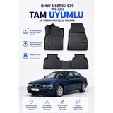 Solveks Bmw 5 Serisi E39 1996 Model Uyumlu 5d Araca Özel Oto Paspas Premium Serisi - Siyah