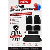 Solveks Nissan Qashqai E-Power Ust 2024 Model Uyumlu Araca Özel Kesim 3D Bagaj Havuzu+3d Siyah Paspas Full Set - FULL KORUMA