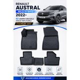 Solveks Renault Austral Mild Hybrid 2024 Model Uyumlu 5d Araca Özel Oto Paspas Premium Serisi - Siyah