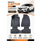 Solveks Renault Captur 2025 Model Uyumlu 5d Araca Özel Oto Paspas Premium Serisi - Siyah