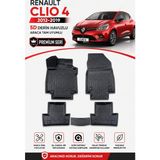 Solveks Renault Clio 4 2017 Model Uyumlu 5d Araca Özel Oto Paspas Premium Serisi - Siyah