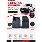 Solveks Renault Express Panelvan 2021-2022-2023-2024-2025 Model Uyumlu 5d Araca Özel Oto Paspas Premium Serisi - Siyah