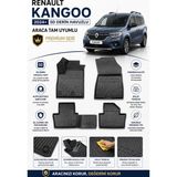 Solveks Renault Kangoo 2024 Model Uyumlu 5d Araca Özel Oto Paspas Premium Serisi - Siyah