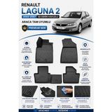 Solveks Renault Laguna 2 2002-2007 Model Uyumlu 5d Araca Özel Oto Paspas Premium Serisi - Siyah
