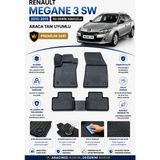 Solveks Renault Megane 3 Sw 2010-2011-2012-2013-2014-2015 Model Uyumlu 5d Araca Özel Oto Paspas Premium Serisi - Siyah
