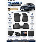Solveks Renault Megane 4 2019 Model Uyumlu 5d Araca Özel Oto Paspas Premium Serisi - Siyah