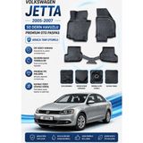 Solveks Volkswagen Jetta 2005-2007 Oto Paspas 5d Derin Havuzlu Araca Tam Uyumlu Premium Seri - Siyah