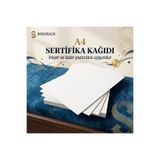 SOLVELUX A4 Sertifika Kağıdı Kalın Kartuşlu Mürekkepli Tüm Yazıcılara Uygun 100 Adet 200 Gr