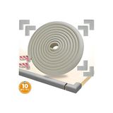Solvéra 3m Esnek Kenar Koruyucu Bant - 10 Metre, 10 Adet Gri Koruyucu ve Kilit
