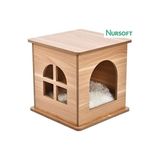 Solvéra Ahşap Kedi Evi ve Yuvası ile Güvenli Oyun ve Dinlenme Alanı Kedi Tırmalaması