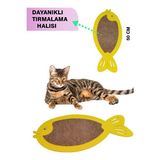 Solvéra Balık Şeklinde Keçe Kedi Tırmalama Oyuncağı ve Halısı Kedi Tırmalaması