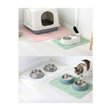 Solvéra Büyük Boy Silikon Kedi ve Köpek Su ve Kum Matı Kedi ve Köpek Yatağı 40X60 cm - Seçenek 1 - Siyah