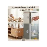 Solvéra Çocuk Güvenlik Çekmece Kilidi, Çok Amaçlı ve Pratik Tasarım Koruyucu ve Kilit