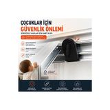 Solvéra Çocuk Güvenlik Kilidi, Sürgülü Kapı ve Pencere Güvenlik Aparatı Koruyucu ve Kilit