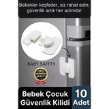 Solvéra Çocuklar Için Sabitleyici Güvenlik Kilidi, Buzdolabı ve Dolaplar Için Koruyucu ve Kilit