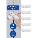 Solvéra Çok Amaçlı Kapak ve Dolap Kilidi, Güçlü ve Kolay Kullanımlı Güvenlik Çözümü