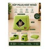 Solvéra Küçük Irk Için Çok Amaçlı Kedi ve Köpek Yatağı, Havalı ve Pratik - Seçenek 1 - Siyah