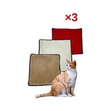 Solvéra Peluş Kedi Halısı, Kulübe Içi Pofuduk Konfor Kedi ve Köpek Yatağı 40X40 cm - Seçenek 1 - Siyah
