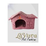 Solvéra Pembe Çatılı Iç Mekan Kedi ve Köpek Yuvası Kedi ve Köpek Yatağı - Seçenek 1 - Siyah