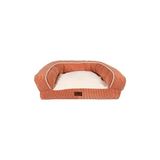 Solvéra Pembe-Turuncu Büyük Boy Bambi Köpek Yatağı ile Konforlu Uyku Kedi ve Köpek Yatağı 85X65X35 - Seçenek 1 - Siyah