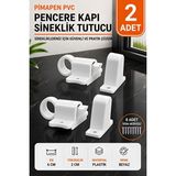 Solvéra Pimapen Pvc Kapı ve Sineklik Kapama Çarpma Kilidi, Pratik Tutucu Koruyucu ve Kilit