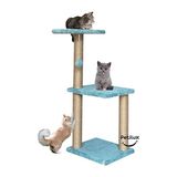 Solvéra Welsoft Kumaş Kaplı Jüt Ipli Kedi Oyun ve Tırmalama Alanı Kedi Tırmalaması