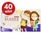 Soly 3 Katlı Full Ultrasonik Pembe Çocuk Cerrahi Maske Telli 50'li - 40 Adet
