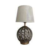 Soly Eskitme Plastik Rattan Abajur