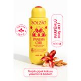 SOLZAO Nemlendirici Etkili Besleyici Vitaminli Badem Yağlı Nemlendirici Duş Bakım Jeli, İpanema Girl 400 ML