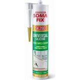 Soma Fix SE280 Genel Amaçlı Silikon 280ML - Şeffaf Silikon - Mutfak, Banyo ve Genel Sızdırmazlık Için Yüksek Yapışma Performanslı Universal Mastik - Çok Renkli - Standart