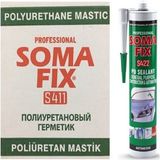 Somafix 12 Adet 280 ml Beyaz Poliüretan Mastik Dış Cephe Oto Cam Kaporta Pu Mastik Yapıştırıcısı