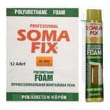 Somafix 12 Adet 600 Gr Poliüretan Köpük Çelik Kapı Pencere İzolasyon Montaj Dolgu Pu Köpük