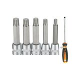 Somafix 1/2 Lokmalı Torx Uçlu 6 Köşe 100 mm 20mm-25mm-27mm-55mm-60mm+SOMAFIX Panzar Tornavida