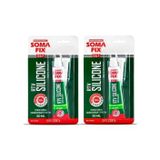Somafix 2 Adet 50 ml Tüp Kırmızı Rtv Silikon Sıvı Conta 350 ºc