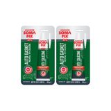 Somafix 2 Adet 85 ml Nötr Antrasit Gri Tüp RTV Silikon Sıvı Conta 350 ºC