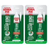 Somafix 2 Adet Somafix 50 Ml Tüp Claer Bond Ahşap Dolap Toplama Yapıştırıcısı S70