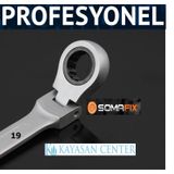 Somafix Mafsallı Cırcır Kombine Anahtar 19Mm
