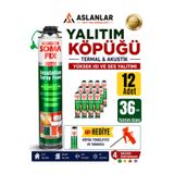 Somafix Poliüretan Termal Isı Ve Ses Yalıtım Sprey Köpük (12 ADET)