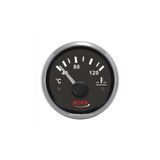 SomayStore Mors Hararet Göstergesi Siyah Kadran 12-24 V Ø: 55 mm