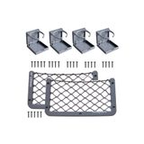 SomayStore Tekne Karavan Seti 4 Adet Katlanır Bardaklık 2 Adet 32x17cm Eşya Filesi Gri
