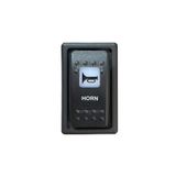 SomayStore Tekne Korna Butonu Yaylı Plastik Çerçeveli 12/24v 52x27mm