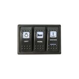SomayStore Tekne Marin Anahtar 3 Lü Slim Model Swion Carling Switch Korna Çapa Işık 12-24v 58x78mm