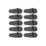 SomayStore Tekne Plastik Menteşe Kısa-Uzun Siyah 40x105 mm 10 Adet