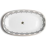 Some Home İstanbul Bee Happy Collection Arı Desenli Porselen Kayık Servis Tabağı 29 cm - Standart