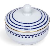 Some Home İstanbul Horse Luck Collection Blue Porselen Şekerlik - Beyaz - Lacivert - Standart