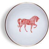 Some Home İstanbul Horse Luck Collection Red At Figürlü Porselen Salata Kasesi - Standart