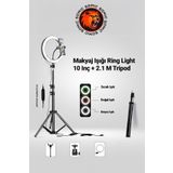 SOMIC Ring Fill Light Led Işıklı Tripod 10 Inç Halka Youtuber Tiktok Makyaj Işığı Ayaklı Tripot